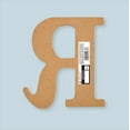 thumbnail image 3 of Plaid Unfinished Wood MDF 5" Letter for DIY Arts and Crafts, R, 3 of 7