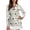 Dog Paw Prints, variant on Jiueut Tie Dye Galaxy Polo Shirt for Women, Quarter Zip Long Sleeve Collared Top, Elegant Golf Clothes for Ladies for Work and Golfing, Size Large