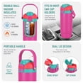 thumbnail image 4 of Ozark Trail 30oz Vacuum-Insulated Stainless Steel Dual Lid Insulated Tumbler, Double Wall Vacuum Insulated Travel Tumbler with Sip & Chug Lid, Pink, 4 of 10