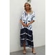 thumbnail image 2 of Women's Swimsuit Beach Cover Up Tie Dye Open Front Long Kimono Bikini Beachwear, 2 of 4
