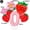 Pink Number 0, variant on 9pcs Strawberry Balloons Kits Birthday Decorations for Girls 32inch 0-9 Number Balloons for Strawberry Birthday Party Decors