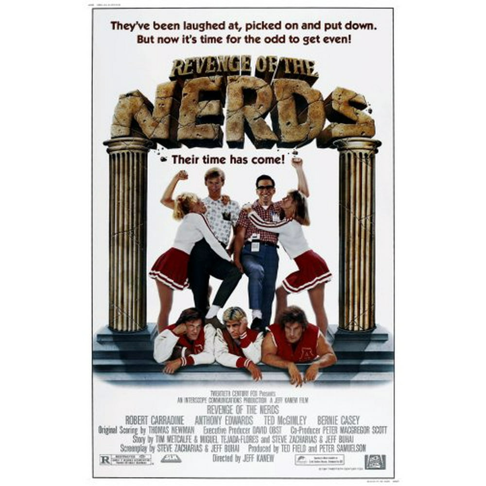 Revenge Of The Nerds Movie Poster Metal Sign 8in x 12in.