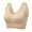 Beige, variant on High Impact Strappy Yoga Workout Bra Women's Plus Size Shock Proof Exercise Breasted Yoga Fitness Underwear Bra