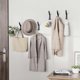 thumbnail image 4 of 10-Pack Wall Hooks for Hanging Coat: 10KG Metal Strong Hook with Screw, Individual Hangers for Clothes Towel, for Bathroom Door, Black 10cm, 4 of 5