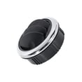 thumbnail image 2 of Wisewang Déflecteur d'Air de Voiture Sortie Ronde Électroplaquée pour RV Bus ATV Noir 87 75mm, 2 of 5