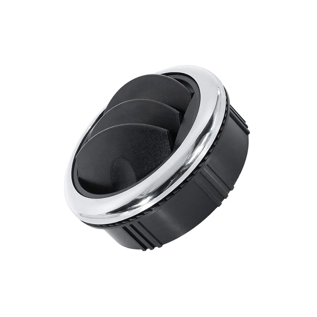 Wisewang Round Air Vent Deflector Outlet Vehicle Accessories Adjustable Round Control With Black Silver Color . Bus RV Black 87 75mm