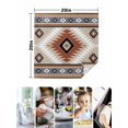 thumbnail image 4 of Brown Gray Boho Cloth Napkins Set of 6 Reusable Dinner Napkins, Southwestern Ethnic Abstract Geometric Cocktail Napkin Washable Table Napkins for Wedding/Holiday Party/Baby Shower 20"x20", 4 of 7