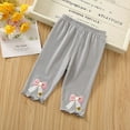 thumbnail image 2 of Antinious Children Girls Solid Soft Breathable Slim Versatile Outer Daily Full Length Pants Leggings, 2 of 3