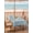 Sky Blue, Blue, White, variant on Outdoor Tablecloth with Umbrella Hole & Zipper, Vintage Light Blue Rectangle Tablecloth 52x70 Inch, Modern Abstract Retro Art Patio Table Cover Waterproof Table Cloth for Picnic/Party
