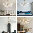 thumbnail image 5 of Miumaeov 12 Lights Modern Large Chandelier Ceiling Lamp for Dining Room Kitchen Living Room Bedroom 72W, 5 of 24