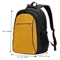 thumbnail image 4 of Hirioo Gold Glitter for Travel Laptop Backpack with USB Charging Port for Men and Women, 4 of 7