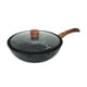thumbnail image 3 of Westinghouse Wok Antiadherente de Mármol Negro Madera 30cm WCCW0085030MBB negro, 3 of 9