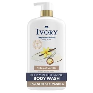 Ivory Deeply Moisturizing Body Wash, Vanilla Scent