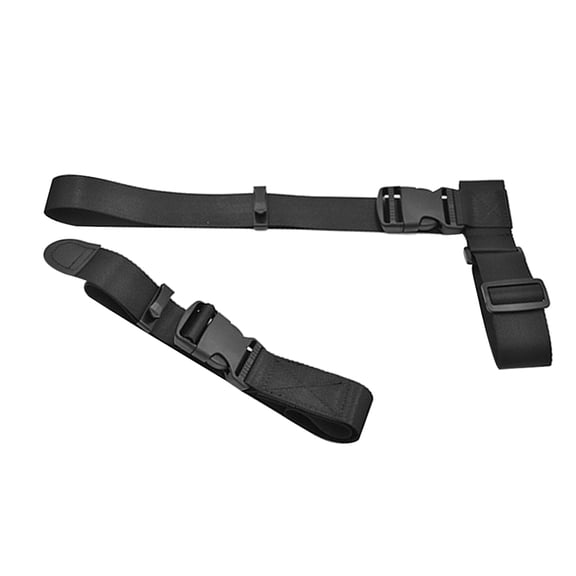 OUNONA 1Set Portable Black Adjustable Luggage Straps for Bike and Travel Suitcase Use