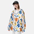 thumbnail image 3 of Yiaed Flower Print Sun Shirts UPF 50+ Protection Hoodie Rash Guard Shirt UV Shirt Long Sleeve Fishing Outdoor Lightweightase-Small, 3 of 5