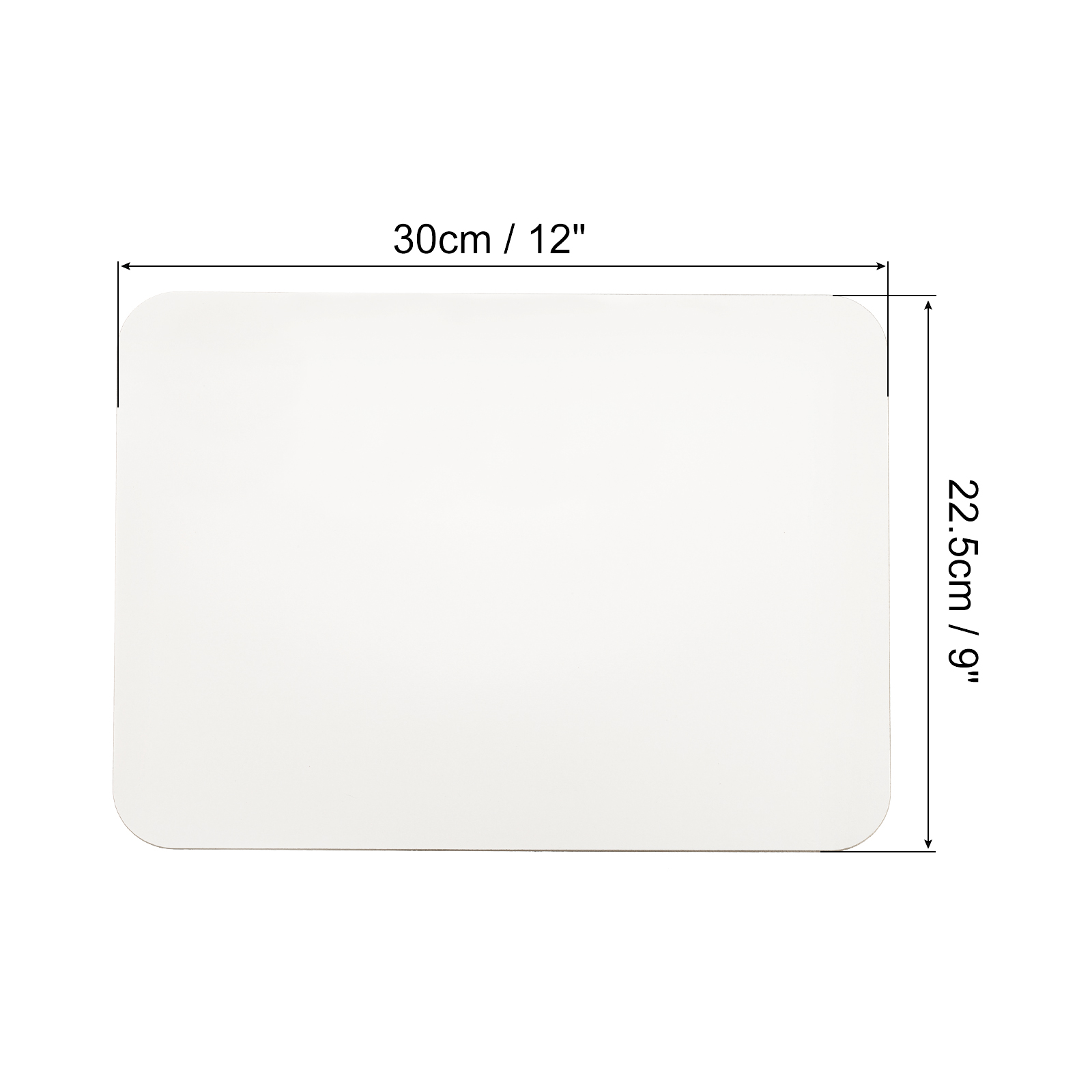 Uxcell Small Dry Erase Board, 12 " x 9" Double Sided White Board Mini Lap Board , White 3Pack