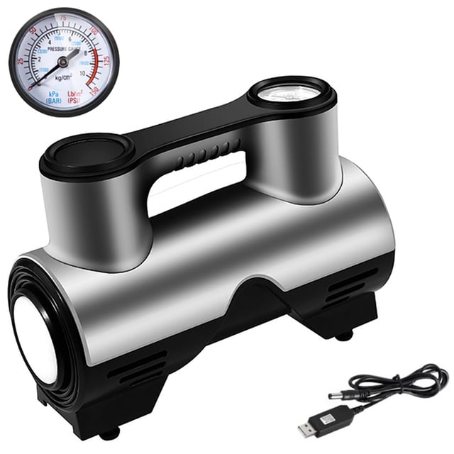Coofit Car Air Pump Set Small Cordless Plastic Auto Tire Inflator Car Air Compressor
