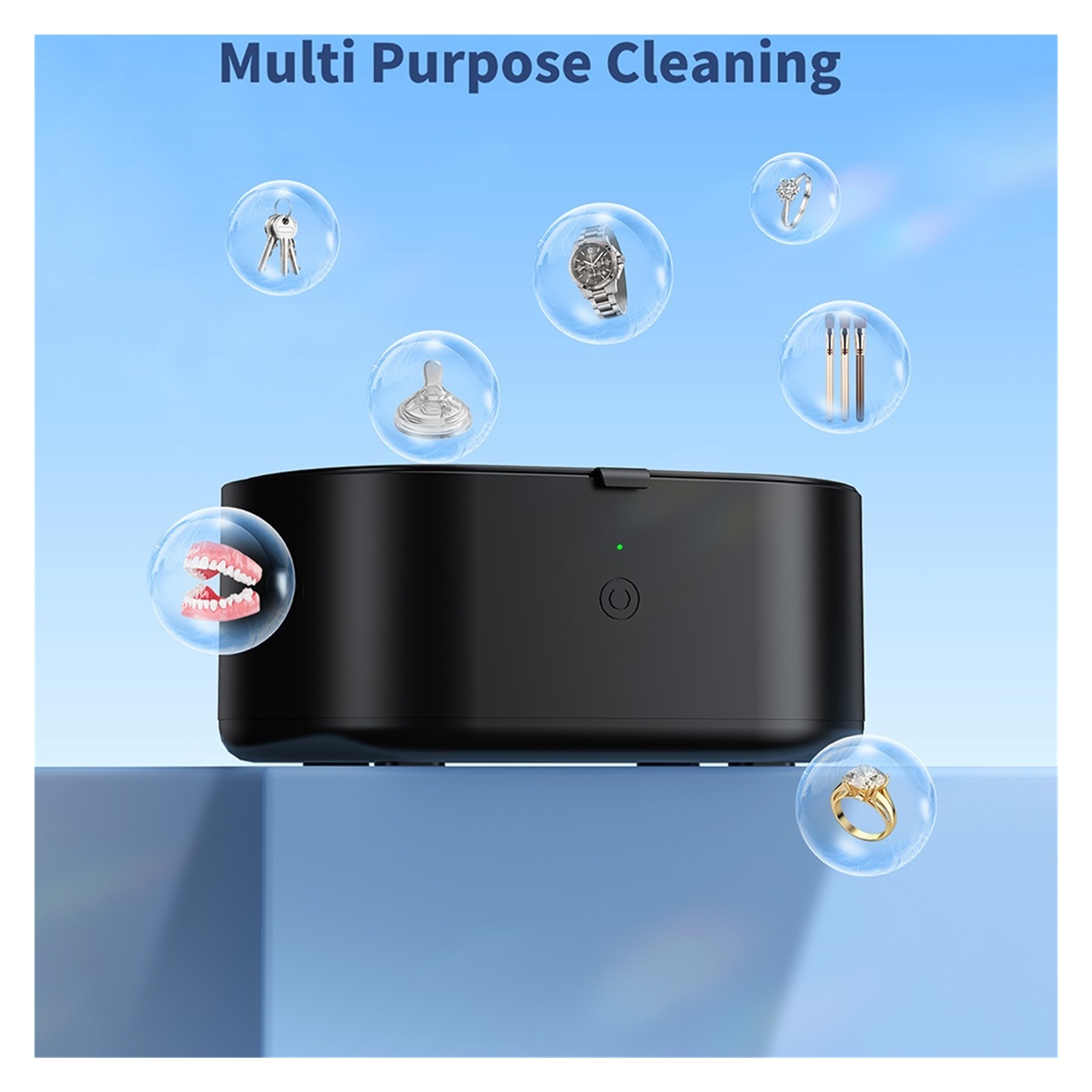 600ml Ultrasonic Cleaner Mini Portable Washing Machine Ultrasound Bath Cleaning Device for Glasses