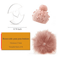 thumbnail image 5 of Removable Pom Poms Buttons for Hats, 30PCS Pom Pom Holder Knitted Hat Making Fastener Tools, Pompom Holders, 5 of 5