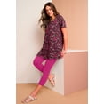 thumbnail image 6 of Roaman's Women's Plus Size Cotton Ultimate Scoopneck Swing Tunic, 6 of 6