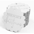 thumbnail image 4 of Inkdotpot Merry Christmas Bottle Tag Real Silver Foil Favor Hang Tags Pack Of 100, 4 of 7