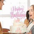 thumbnail image 3 of Adorno para Pastel Ruscalin Feliz Cumpleaños Brillante Rosa, 3 of 7