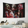 thumbnail image 6 of Falqeud Terrifier 2 Tapestry Wall Hanging Home Decoration Wall Blanket Dormitory Living Room Bedroom Backdrop Poster, 6 of 6