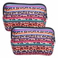 thumbnail image 1 of Bolsa de cosméticos de neopreno para viajes al aire libre, estuche de maquillaje, bolso portátil, organizador n. ° 6, 2 uds., 1 of 5