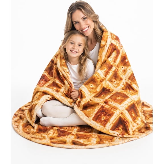 Food Themed Throw Blanket — Realistic Funny Novelty Cozy Fun Nap Blanket