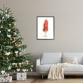 thumbnail image 2 of Glam Fashion Red Jacket Christmas Woman with Wreath 24 in x 30 in Framed Painting Art Prints, by Stupell Home Décor, 2 of 7