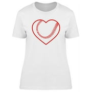 Baseball Love Design T-Shirt Women -Image by Shutterstock, Female Medium