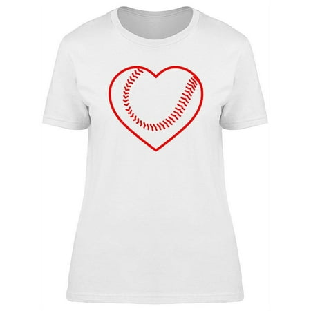 Baseball Love Design T-Shirt Women -Image by Shutterstock, Female Medium
