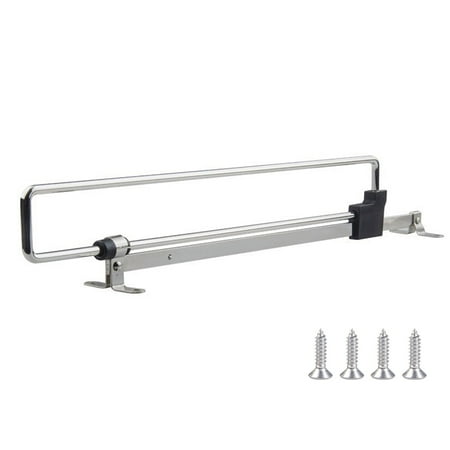 

Top Fitting Home Hanging Clothes Closet Rod Coat Stretchable Durable With Screws