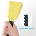 thumbnail image 4 of 9inch Cow Bells for Football Games, 4pcs Cowbells for Sporting Events Bulk Loud Noise Makers Metal Cow Bell with Handle for Cheering Competition Marathon Wedding DIY Paint, Yellow, 4 of 7