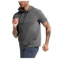 thumbnail image 4 of Camiseta ligera con capucha para running y fitness para hombre - Manga corta, secado rápido, deportiva/ocio, tallas S-XXXL, 4 of 8