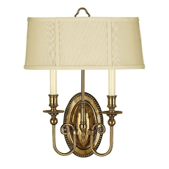 18 inch 2 Light Wall Sconces-Burnished Brass Finish Bailey Street Home 81-Bel-3002389