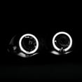 thumbnail image 4 of Spec-D Tuning Black Halo Projector Headlights Driving Head Lamps Pair for 1999-2001 BMW E46 3 Series 4Dr Head Light Assembly Left + Right Pair, 4 of 7
