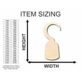 thumbnail image 2 of Unfinished Wood Pirate Hook Shape - Pirates - Craft - up to 46" DIY 16" / 1", 2 of 3