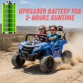 thumbnail image 2 of ThunderBolt 12V Kids Ride on Car, Electric Off-Road UTV Truck for Kids with Upgraded Battery for 2H, 2.4G Remote Control, Anti-Collision Bar, grippy tires,4-Wheel Suspension Ride on Car Kid UTV, 2 of 21