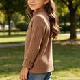 thumbnail image 7 of Hurxie Girls Half Turtleneck Long Sleeve Knit Slim Sweater Pullover Tops 3-4 Years, 7 of 7