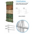 thumbnail image 3 of Farmhouse Dark Sage Green Brown Blackout Curtains, French Door Curtains for Door Window, Vintage Wooden Striped Privacy Drapery for Patio/Sidelight Doors, 1 Panel with Tieback, 25 x 72 Inches, 3 of 6