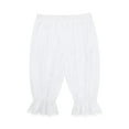 thumbnail image 5 of Raenseen Kids Girls Edwardian Victorian Pantaloons Lace Trim Pumpkin Shorts Bloomers Underpant White 12, 5 of 8