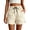 Beige, variant on Womens Summer Cooling Shorts Athletic Quick Dry Short Pants Lightweight Elastic High Waisted Wide Leg Workout Running Shorts
