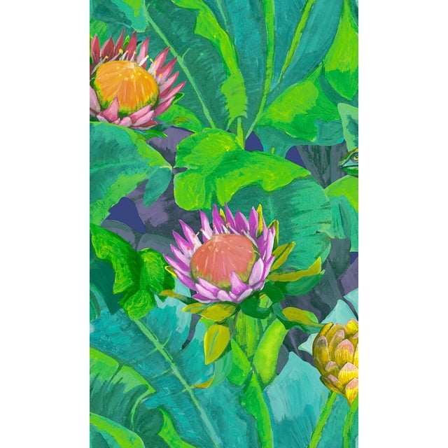 Green Wildlife Tropical Wallpaper R8146