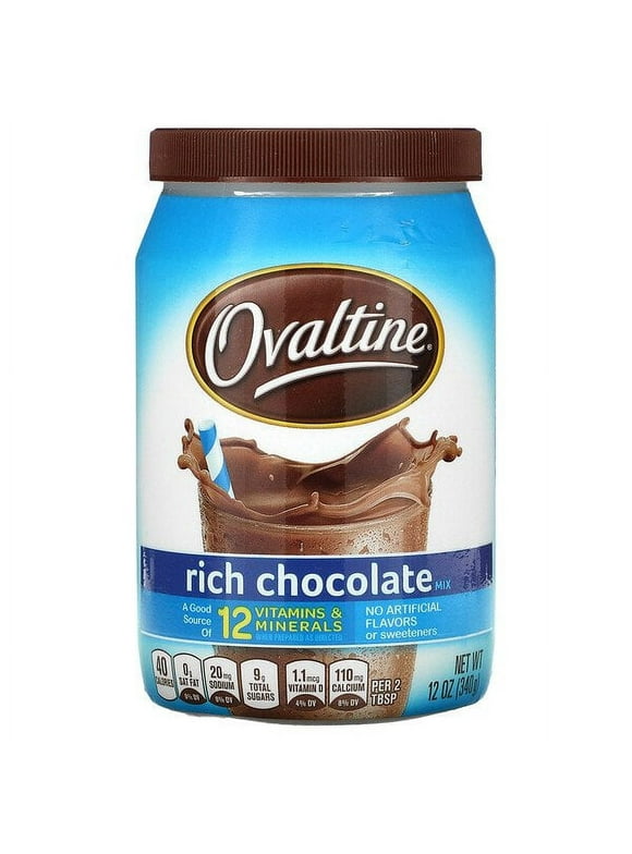Ovaltine, Rich Chocolate Mix, 12 oz