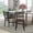 Mahogany Wood Seat/Black Metal Frame, variant on Emma + Oliver 2 Pack Black Ladder Back Metal Restaurant Chair - Black Vinyl Seat