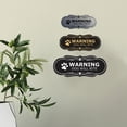 thumbnail image 3 of Signs ByLITA Designer Warning Dog Will Bite Sign (Black Gold) - Large, 3 of 5