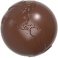 thumbnail image 2 of Chocolate World CW1648 Polycarbonate Candy Mold with 8 Half-Globe Cavities, Each 50mm Diameter x 25mm High, 2 of 3