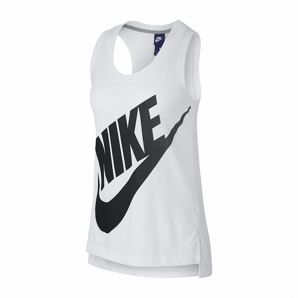 Nike - Nike NEW White Womens Size Medium M Logo-Print Athletic Shirt ...