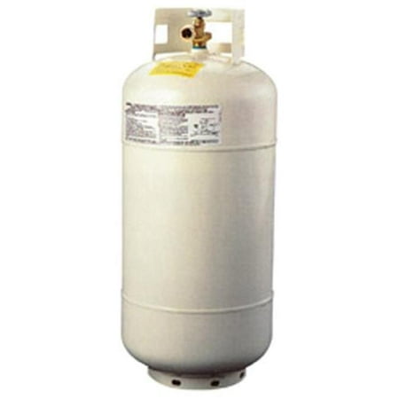 MANCHESTER 1220TC4 Propane Tank 40 Pound Capacity White Steel
